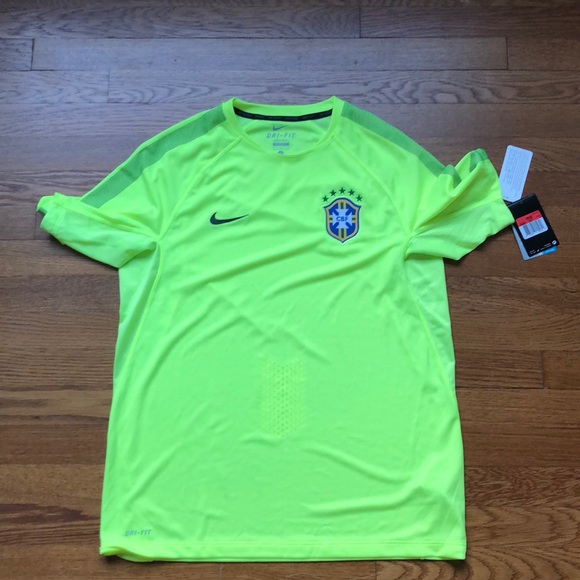 brazil soccer training jersey